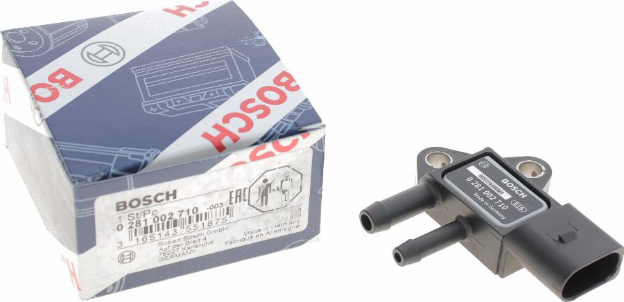 BOSCH 0 281 002 710 - Senzor, presiune gaze evacuare www.parts5.com