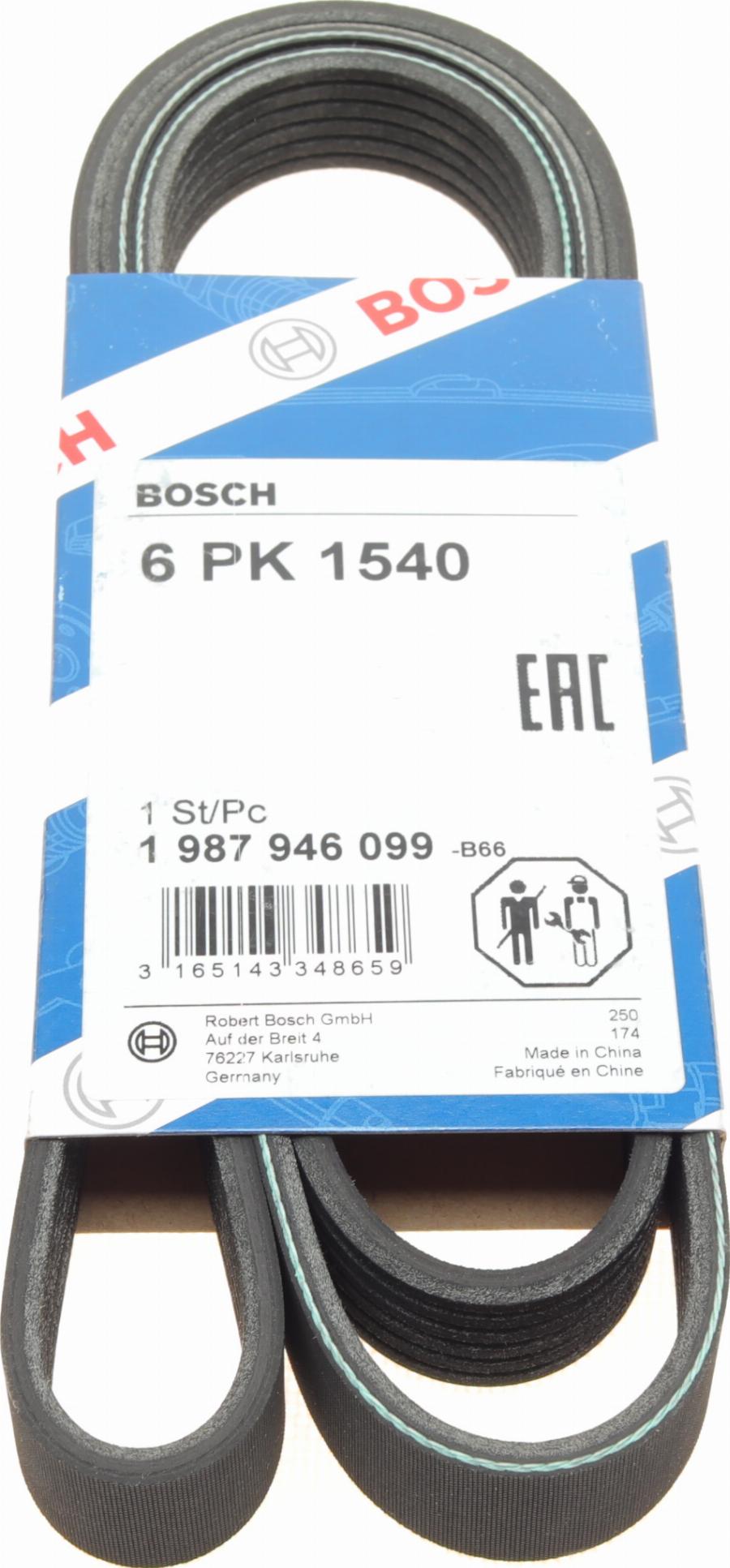 BOSCH 1 987 946 099 - Ozubený klínový řemen www.parts5.com