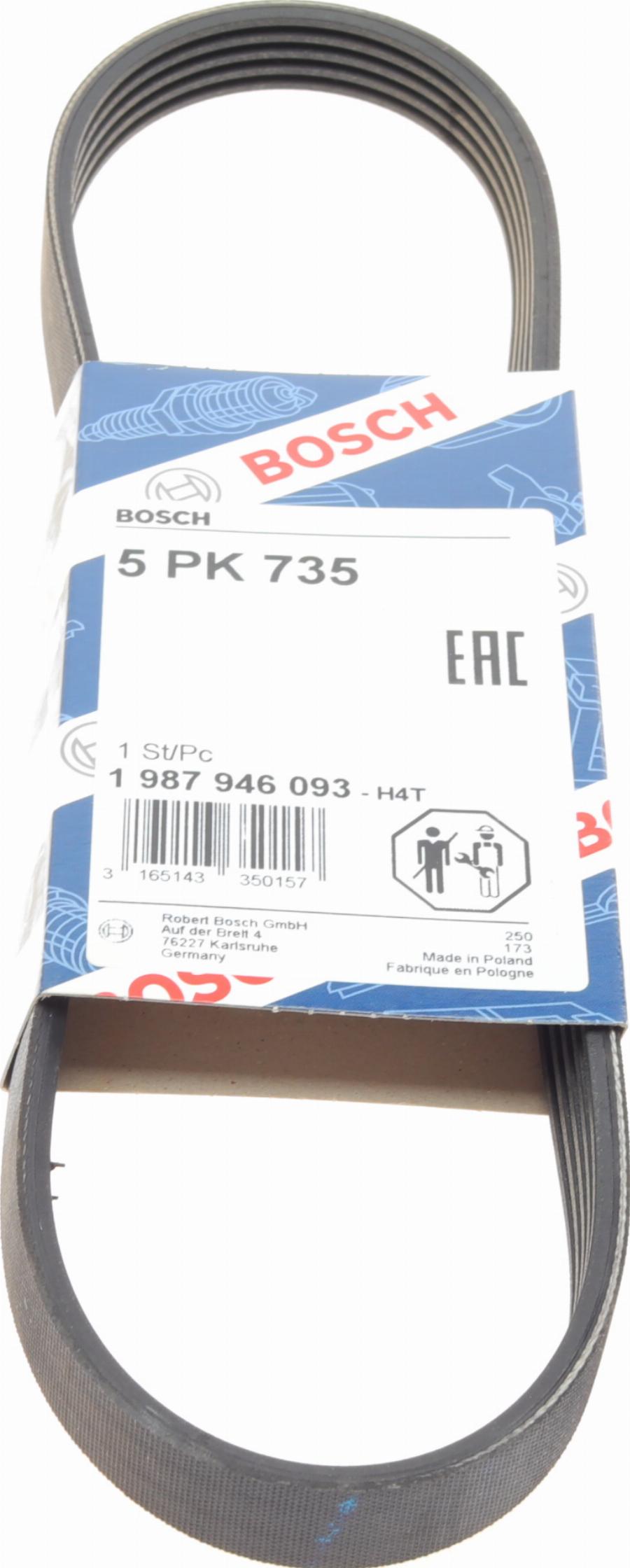 BOSCH 1 987 946 093 - Correa trapecial poli V www.parts5.com