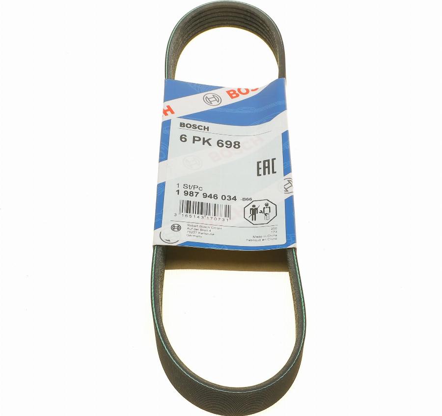 BOSCH 1 987 946 034 - V-Ribbed Belt www.parts5.com