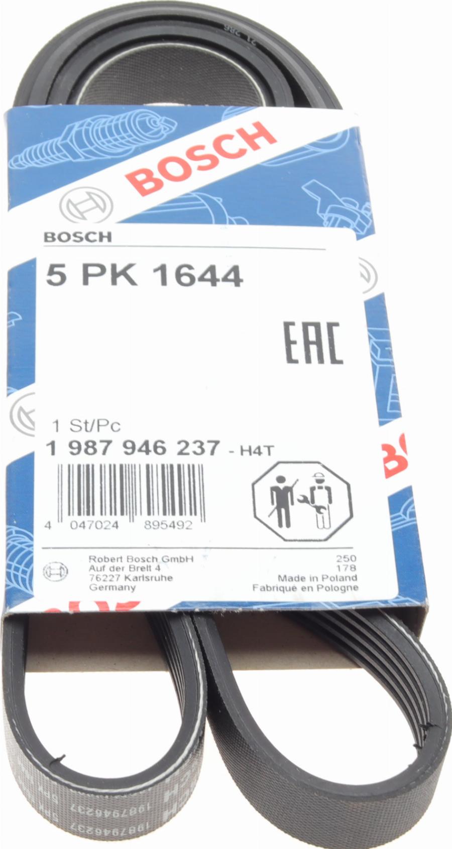 BOSCH 1 987 946 237 - Pasek klinowy wielorowkowy www.parts5.com