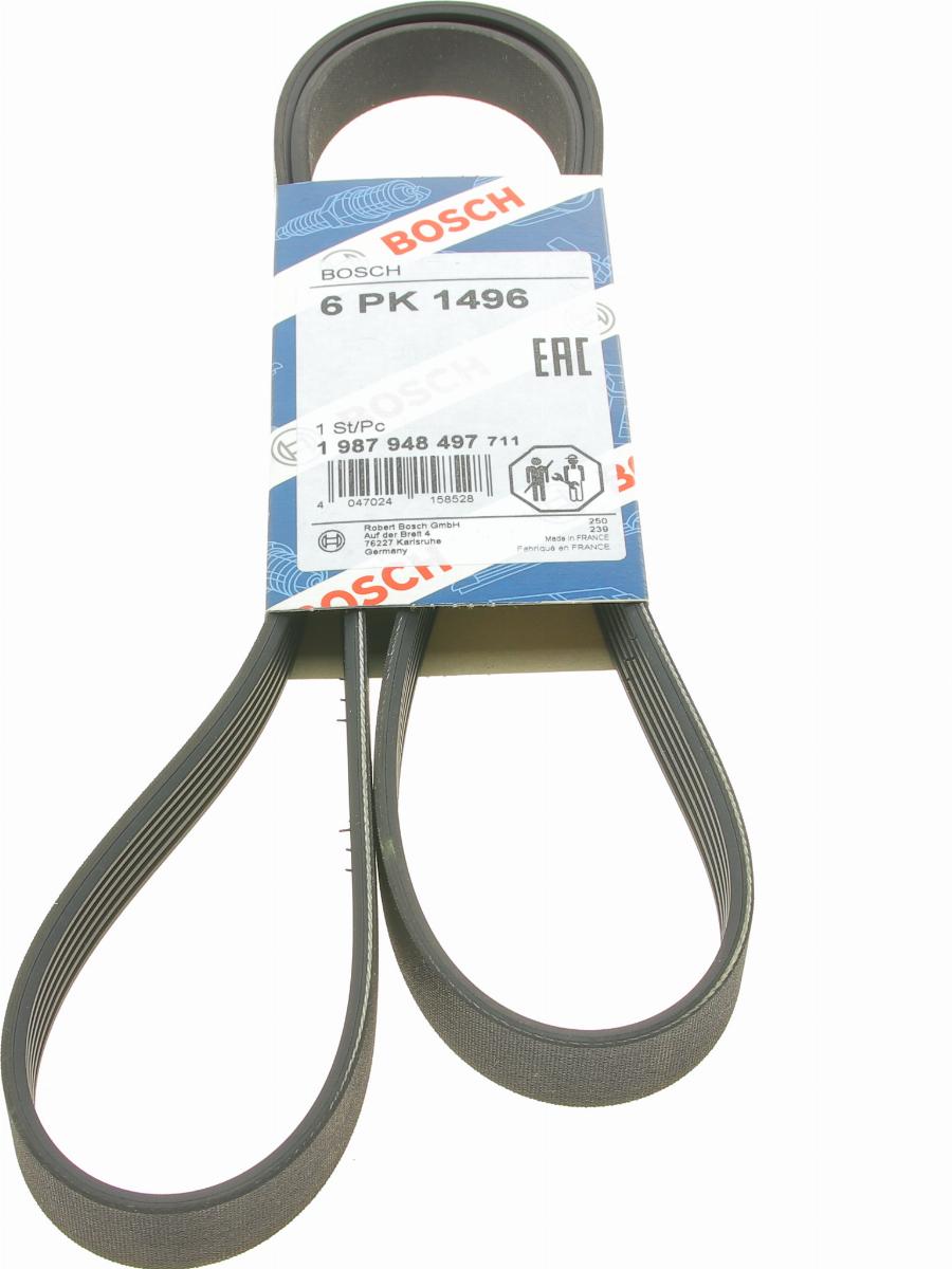 BOSCH 1 987 948 497 - V-Ribbed Belt www.parts5.com