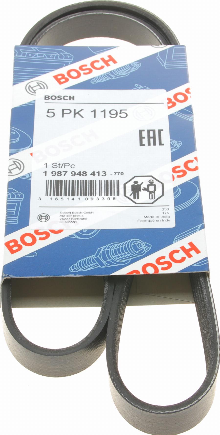 BOSCH 1 987 948 413 - Pasek klinowy wielorowkowy www.parts5.com