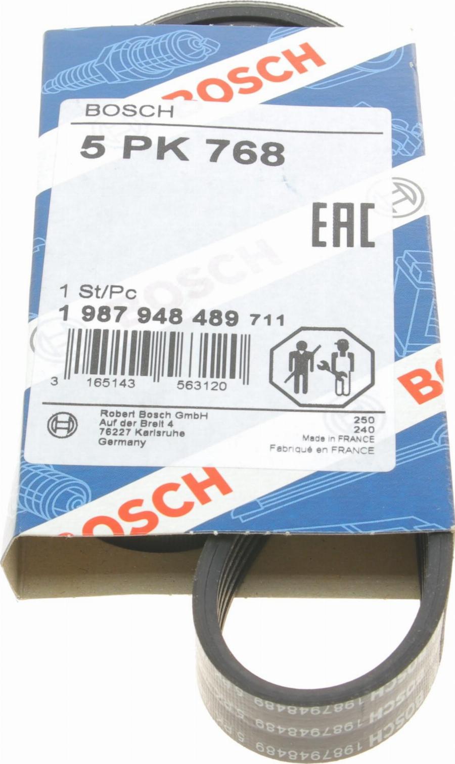 BOSCH 1 987 948 489 - Pasek klinowy wielorowkowy www.parts5.com