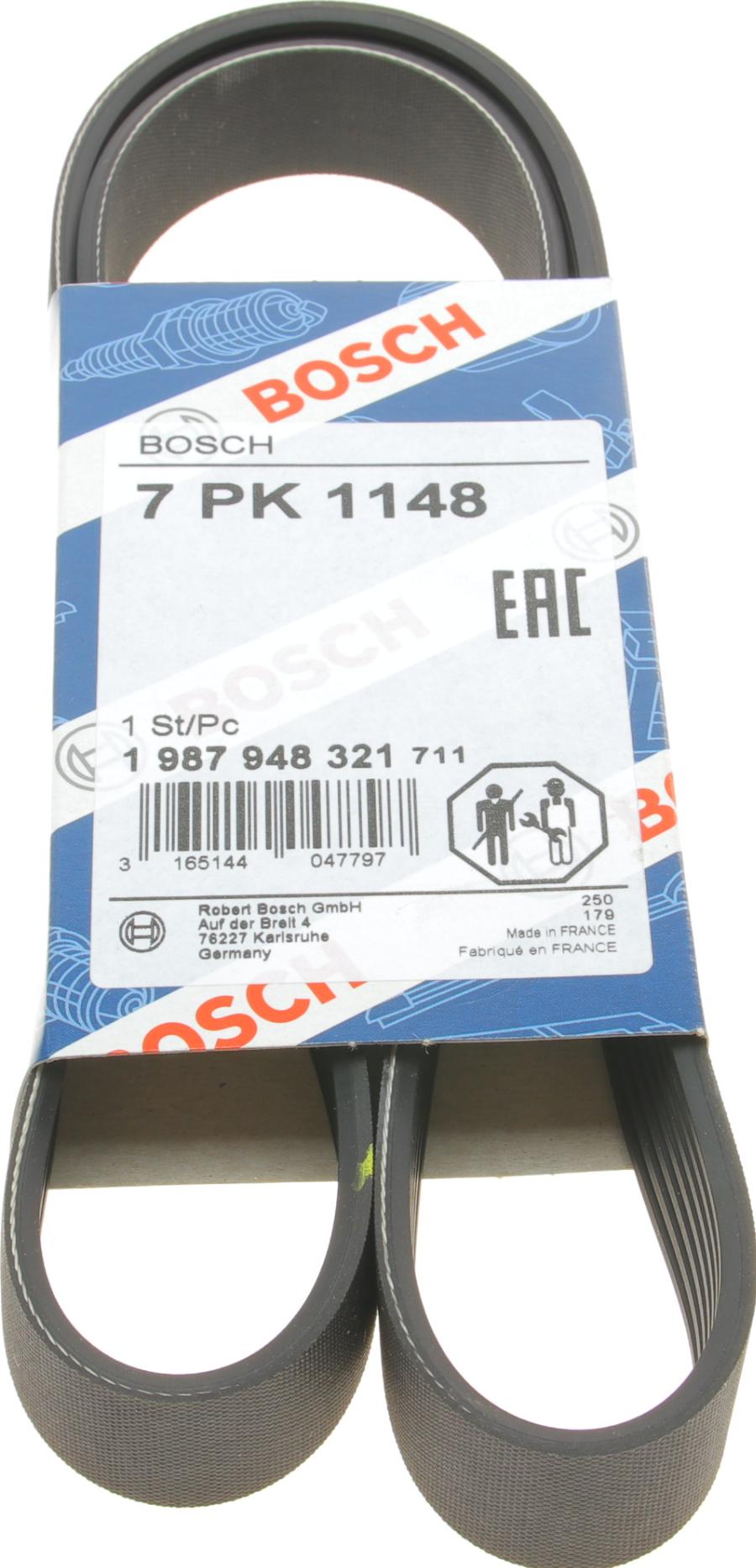 BOSCH 1 987 948 321 - Pasek klinowy wielorowkowy www.parts5.com