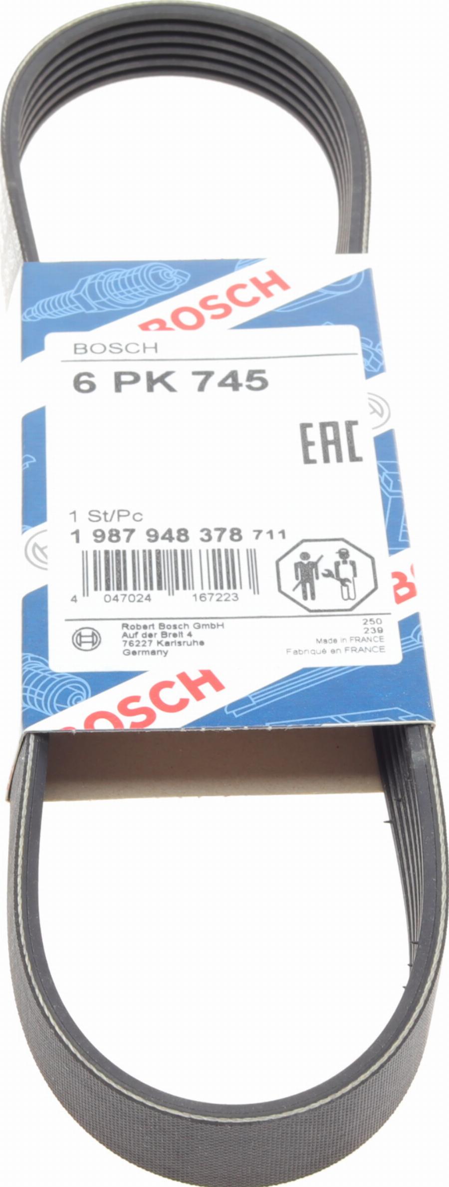 BOSCH 1 987 948 378 - Correa trapecial poli V www.parts5.com