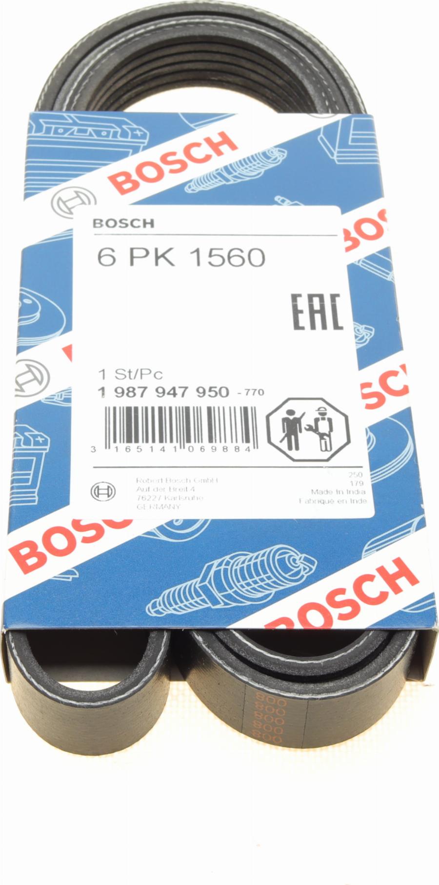 BOSCH 1 987 947 950 - Courroie trapézoïdale à nervures www.parts5.com