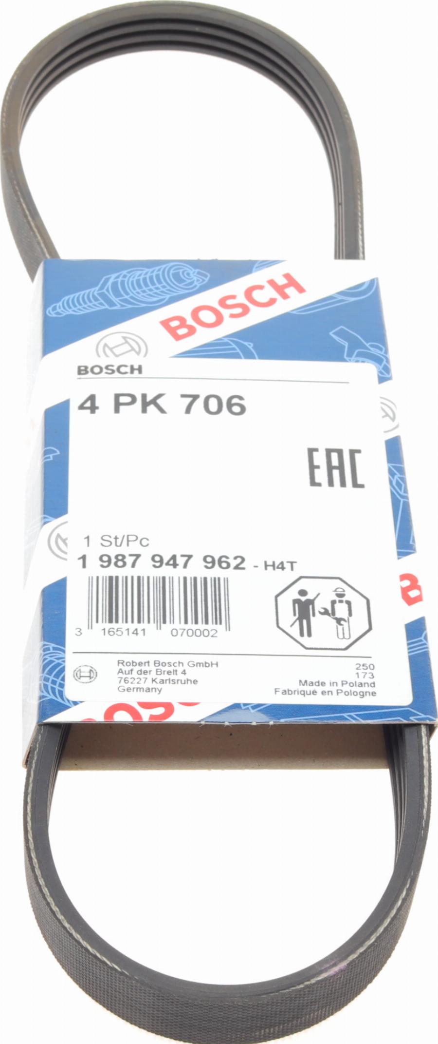 BOSCH 1 987 947 962 - V-Ribbed Belt www.parts5.com