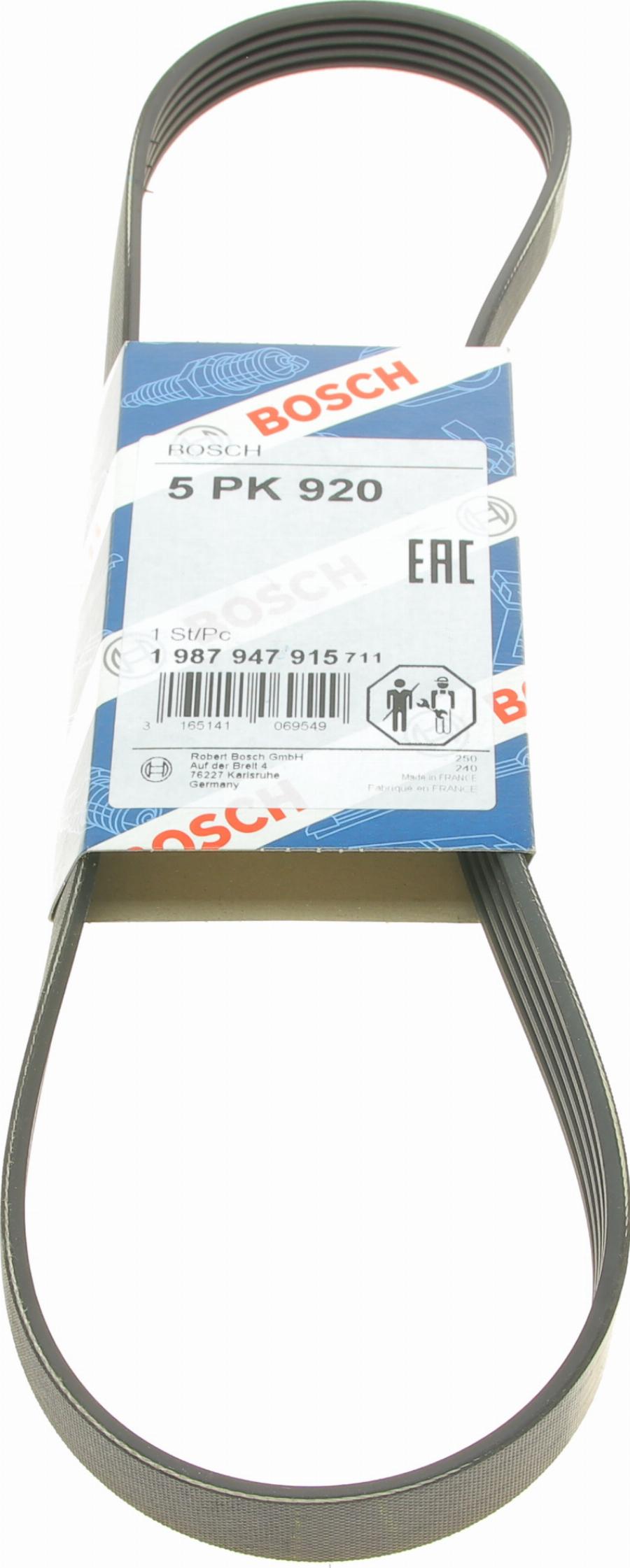 BOSCH 1 987 947 915 - Klinasti rebrasti remen www.parts5.com