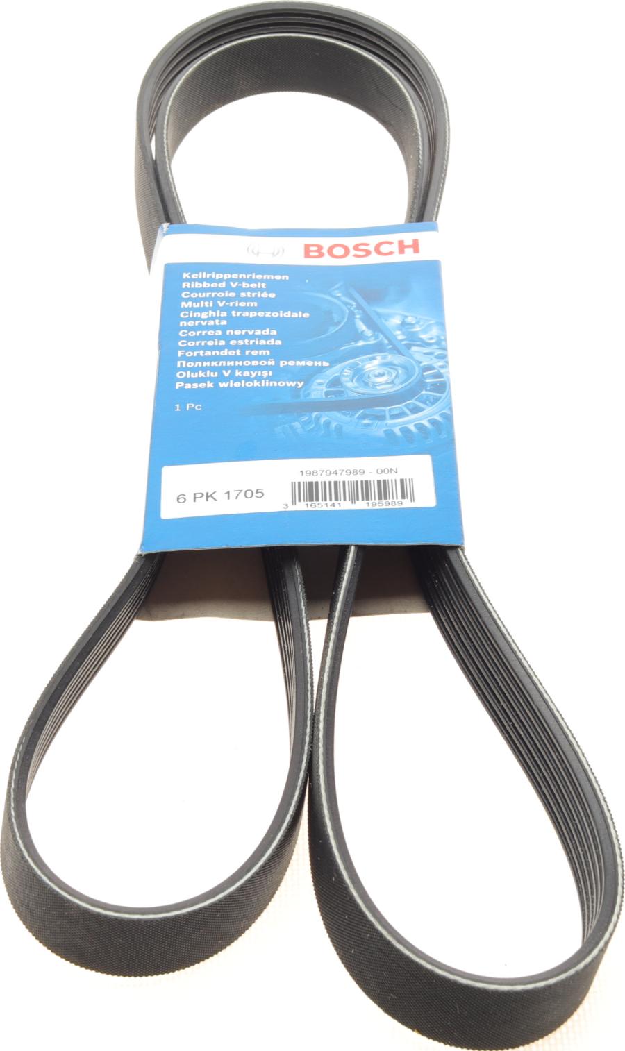 BOSCH 1 987 947 989 - Courroie trapézoïdale à nervures www.parts5.com