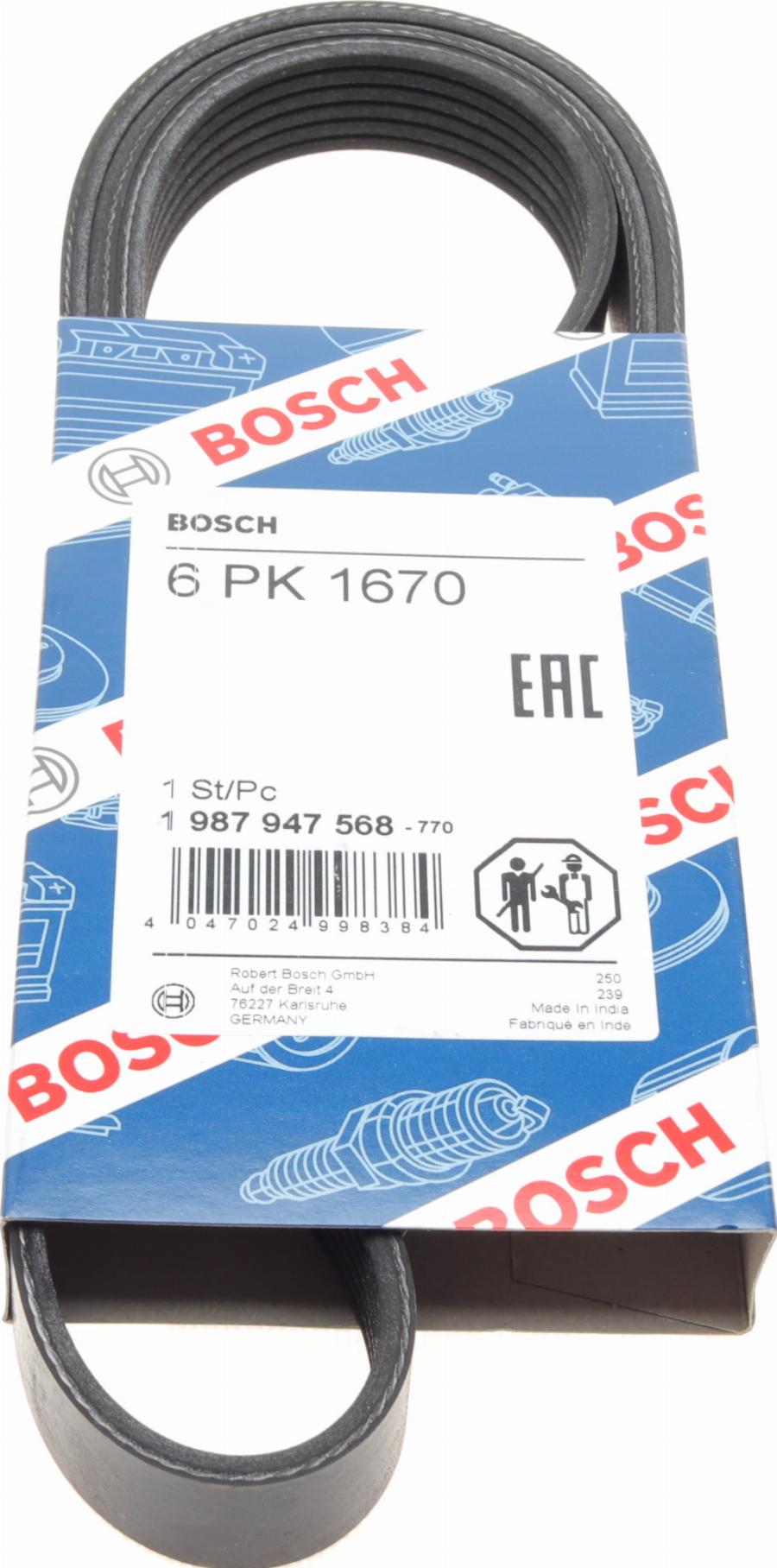 BOSCH 1 987 947 568 - Pasek klinowy wielorowkowy www.parts5.com