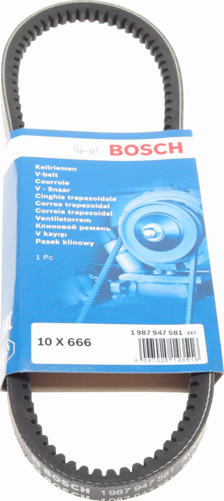 BOSCH 1 987 947 581 - Klinasti remen www.parts5.com