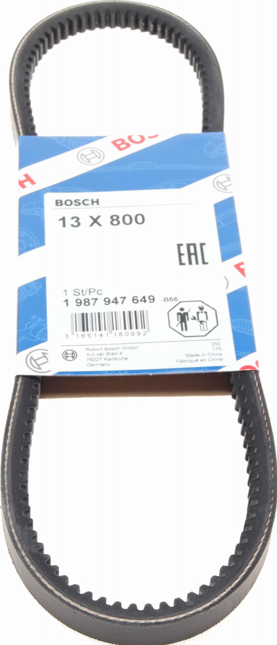 BOSCH 1 987 947 649 - Клиновой ремень, поперечные рёбра www.parts5.com