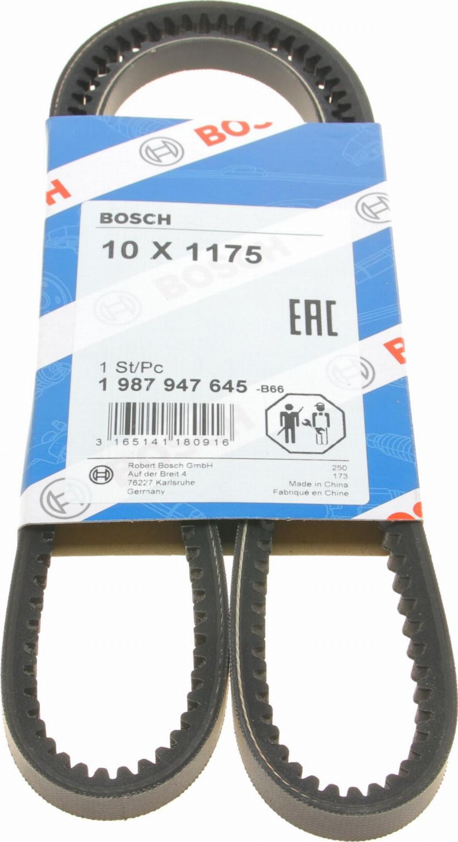 BOSCH 1 987 947 645 - Τραπεζοειδής ιμάντας www.parts5.com