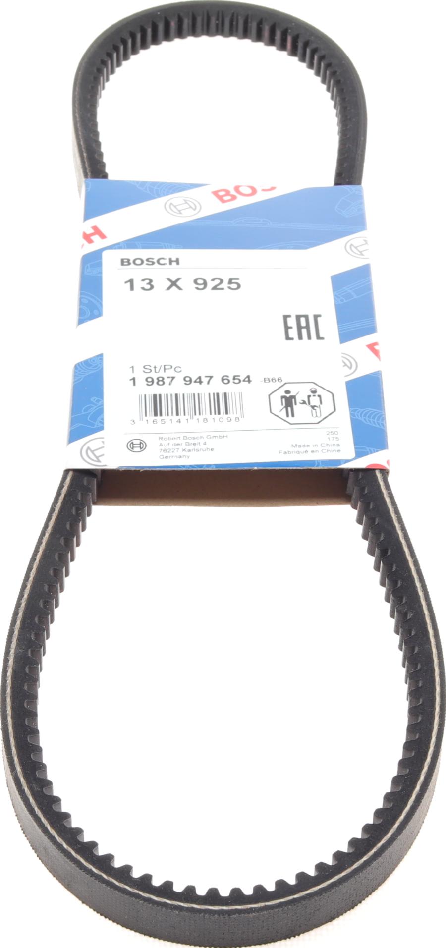 BOSCH 1 987 947 654 - V-Belt www.parts5.com