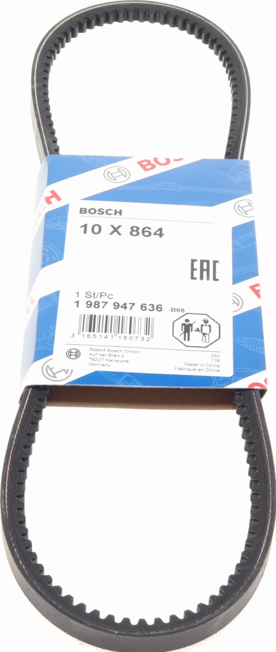 BOSCH 1 987 947 636 - Klínový řemen www.parts5.com