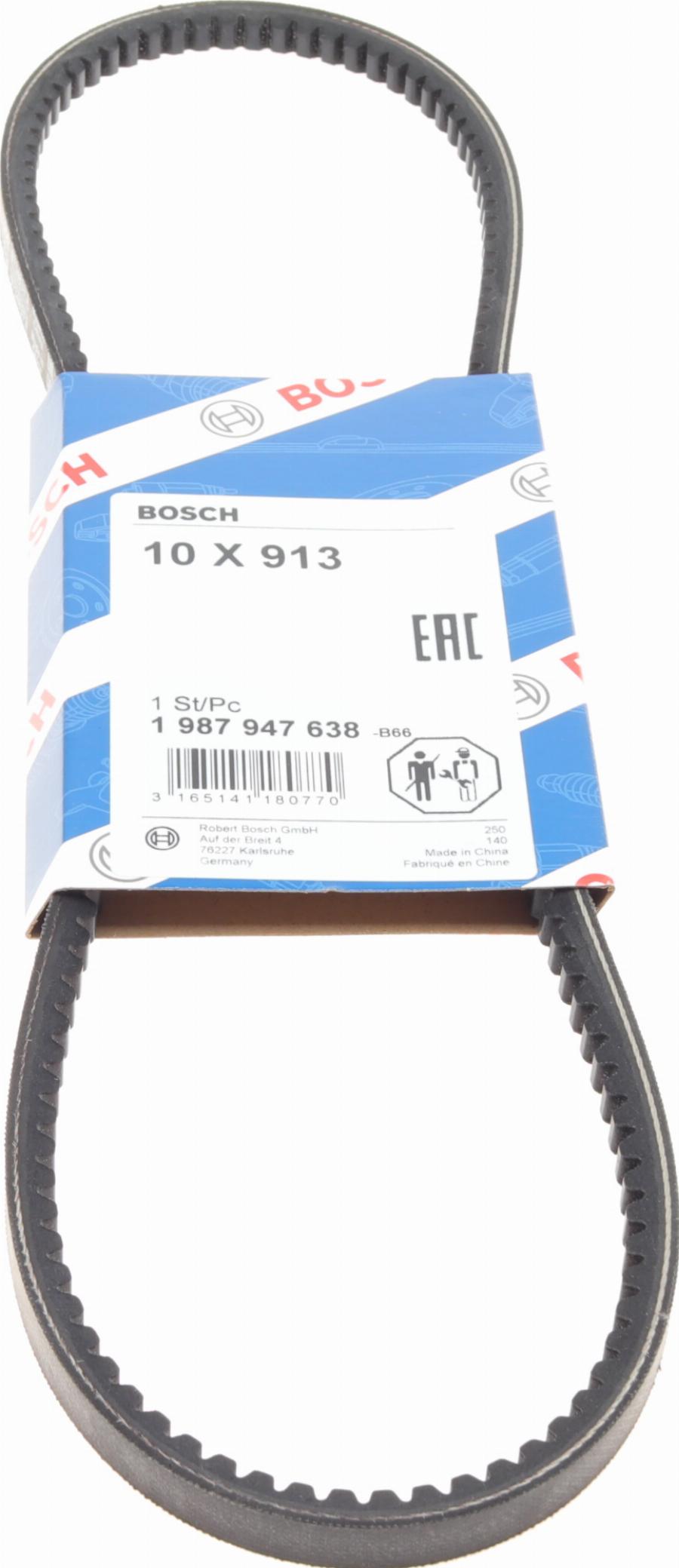 BOSCH 1 987 947 638 - Τραπεζοειδής ιμάντας www.parts5.com