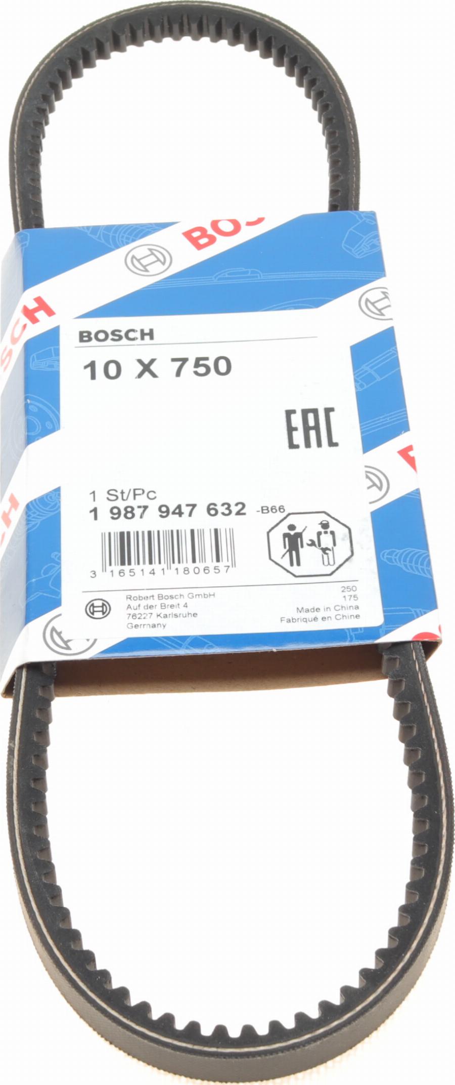 BOSCH 1 987 947 632 - Correa trapezoidal www.parts5.com