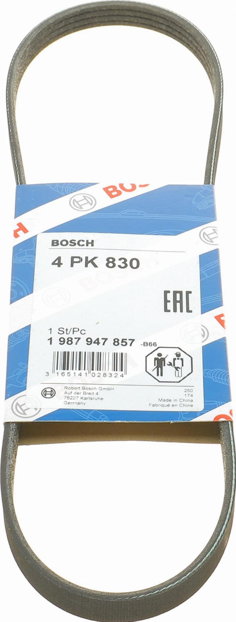 BOSCH 1 987 947 857 - Correa trapecial poli V www.parts5.com