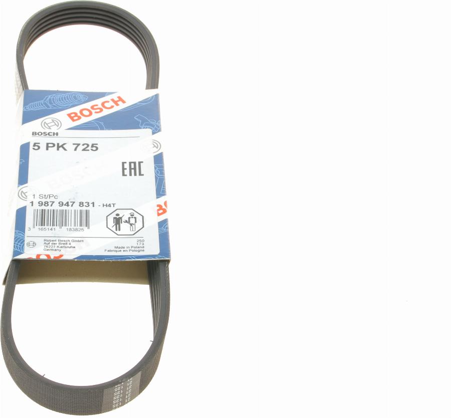 BOSCH 1 987 947 831 - V-Ribbed Belt www.parts5.com