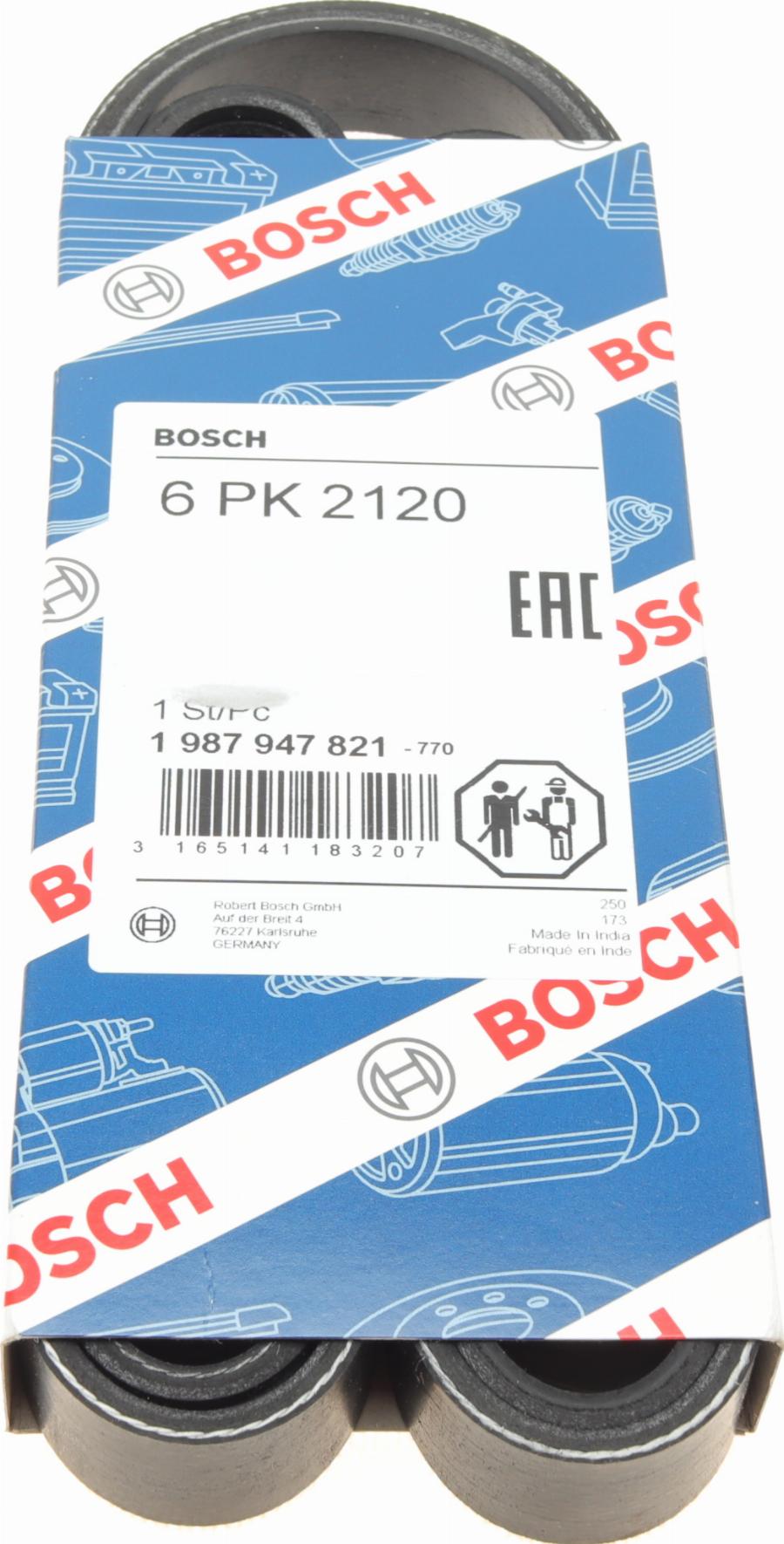 BOSCH 1 987 947 821 - Ozubený klínový řemen www.parts5.com