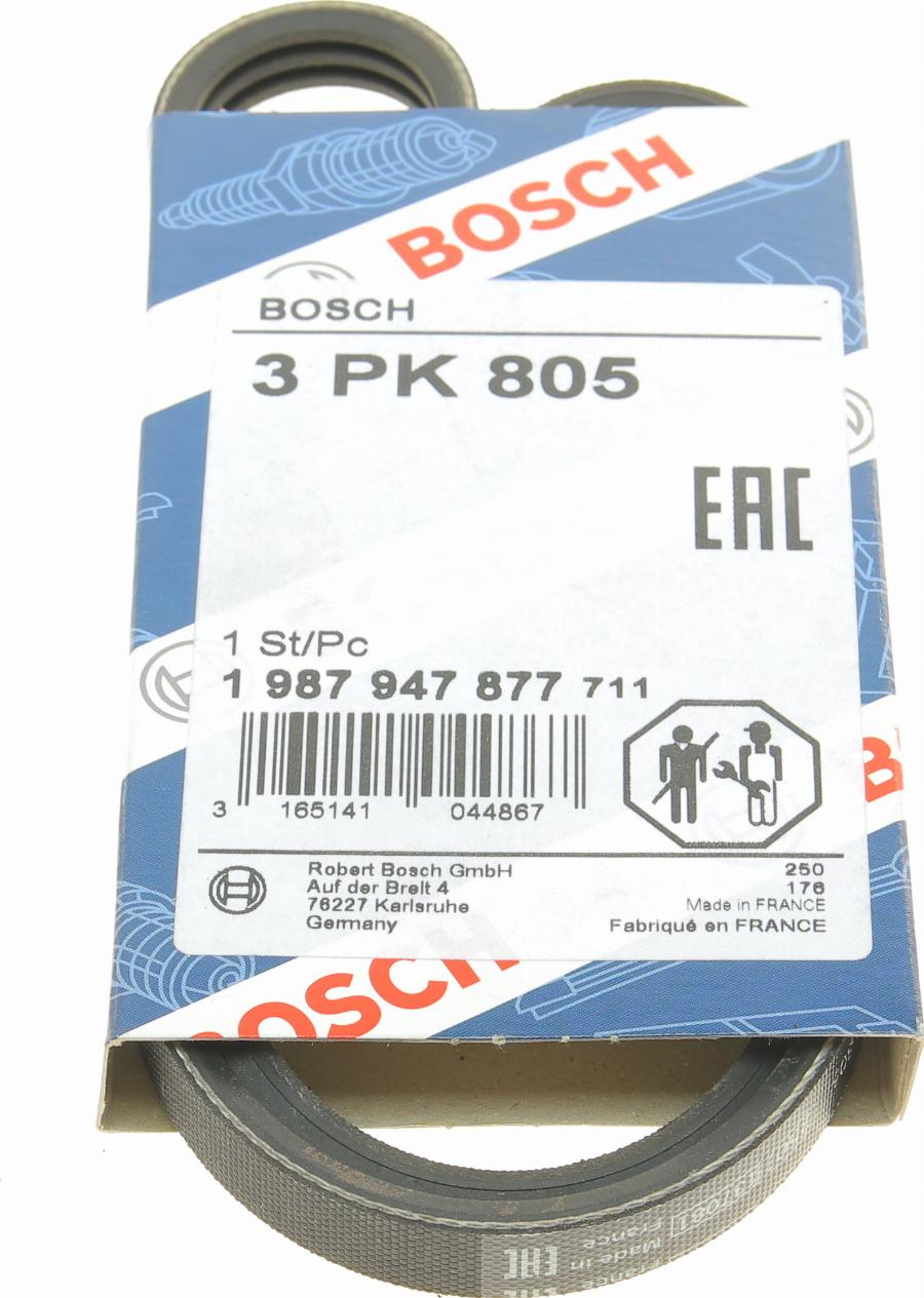 BOSCH 1 987 947 877 - V-Ribbed Belt parts5.com