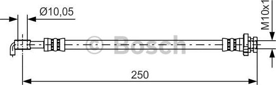 BOSCH 1 987 481 434 - Brake Hose www.parts5.com