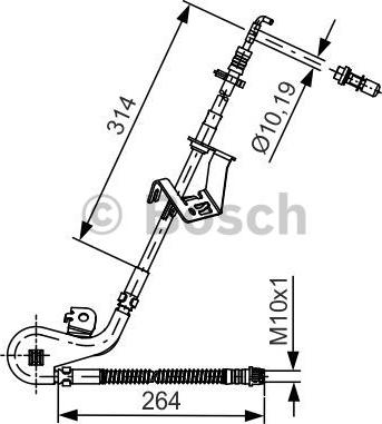 BOSCH 1 987 481 428 - Brake Hose www.parts5.com