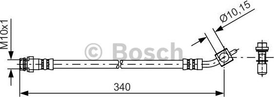 BOSCH 1 987 481 423 - Ελαστικός σωλήνας φρένων www.parts5.com