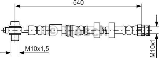 BOSCH 1 987 481 566 - Brake Hose www.parts5.com