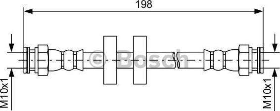 BOSCH 1 987 481 581 - Brake Hose www.parts5.com