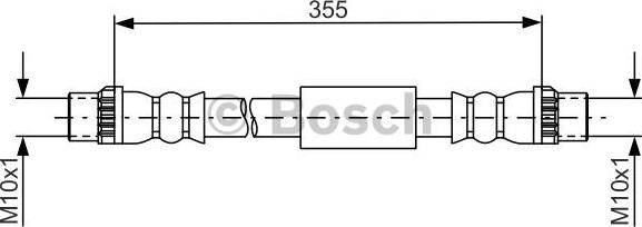 BOSCH 1 987 481 665 - Furtun frana www.parts5.com