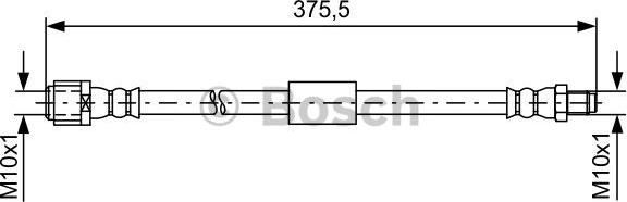 BOSCH 1 987 481 608 - Тормозной шланг www.parts5.com