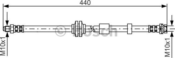 BOSCH 1 987 481 059 - Ελαστικός σωλήνας φρένων www.parts5.com