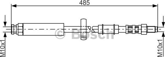 BOSCH 1 987 481 063 - Fren hortumu www.parts5.com