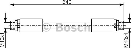 BOSCH 1 987 481 301 - Furtun frana www.parts5.com