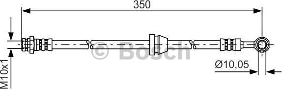 BOSCH 1 987 481 388 - Tubo flexible de frenos www.parts5.com