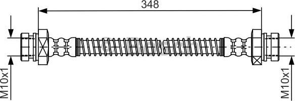 BOSCH 1 987 481 793 - Zavorna cev www.parts5.com