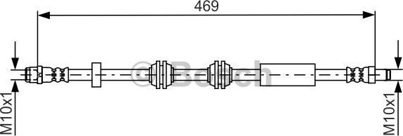 BOSCH 1 987 481 748 - Brzdová hadice www.parts5.com