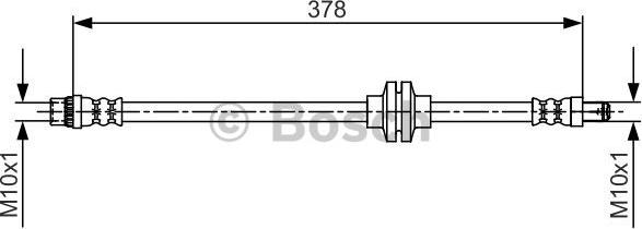 BOSCH 1 987 481 707 - Flexible de frein www.parts5.com