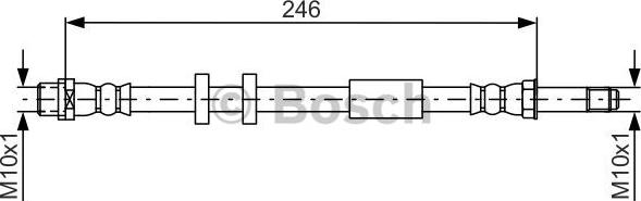 BOSCH 1 987 481 714 - Przewód hamulcowy elastyczny www.parts5.com