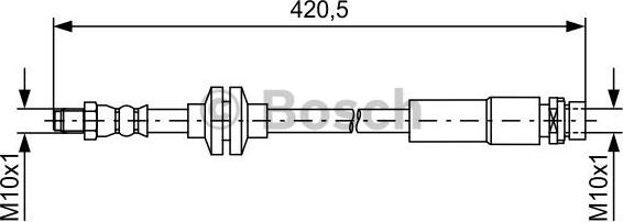 BOSCH 1 987 481 739 - Furtun frana www.parts5.com