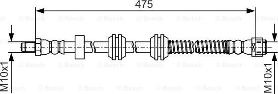 BOSCH 1 987 481 A01 - Furtun frana www.parts5.com