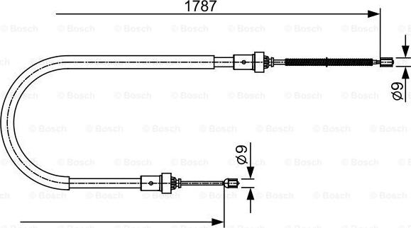 BOSCH 1 987 482 410 - Cable de accionamiento, freno de estacionamiento www.parts5.com