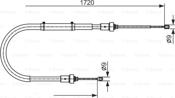 BOSCH 1 987 482 411 - Cable, parking brake www.parts5.com