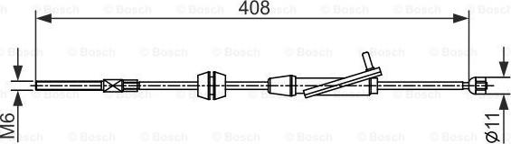 BOSCH 1 987 482 421 - Cable de accionamiento, freno de estacionamiento www.parts5.com