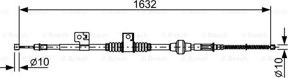 BOSCH 1 987 482 519 - Cable de accionamiento, freno de estacionamiento www.parts5.com