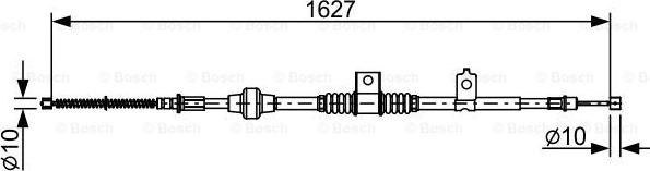 BOSCH 1 987 482 518 - Cable de accionamiento, freno de estacionamiento www.parts5.com