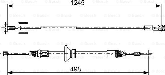 BOSCH 1 987 482 524 - Zicovod,rocna zavora www.parts5.com