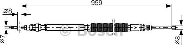 BOSCH 1 987 482 001 - Cable, parking brake www.parts5.com